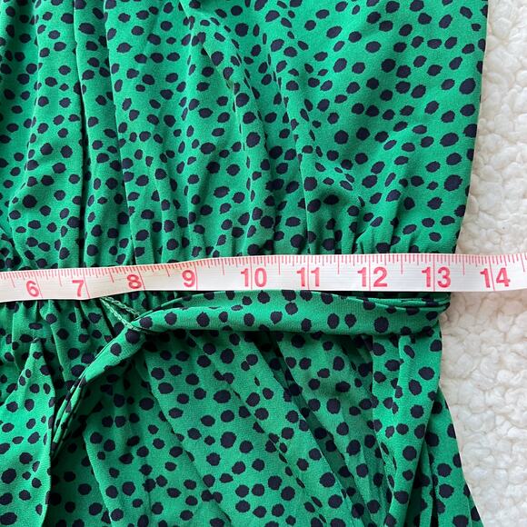 Enfocus Studios Green Polka Dot Sleeveless Dress 6 - Picture 11 of 12